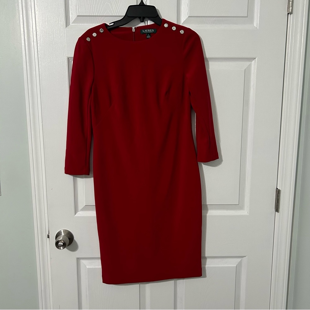 Ralph Lauren Red Winter Dress